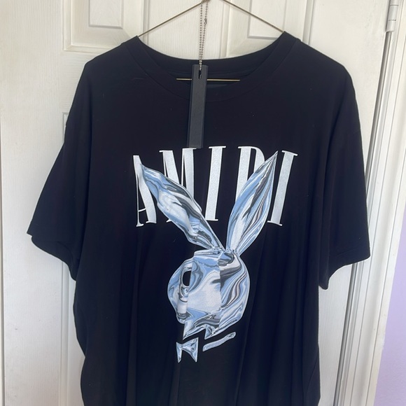 Amiri playboy T-shirt large worn once very rare 9.9/10 condition like new - Picture 6 of 8